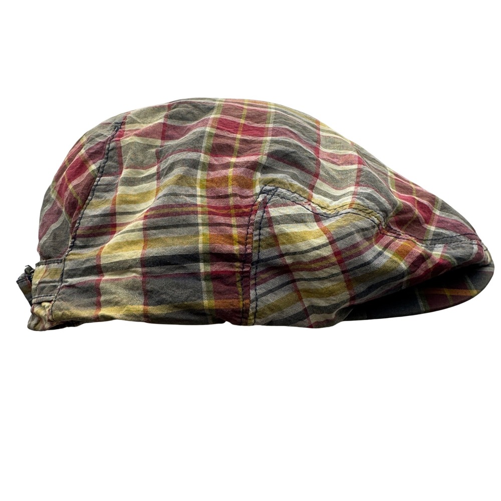 Polo Ralph Lauren Plaid Flat Cap Men's S/M Multi Color Cotton Ivy Driver Hat